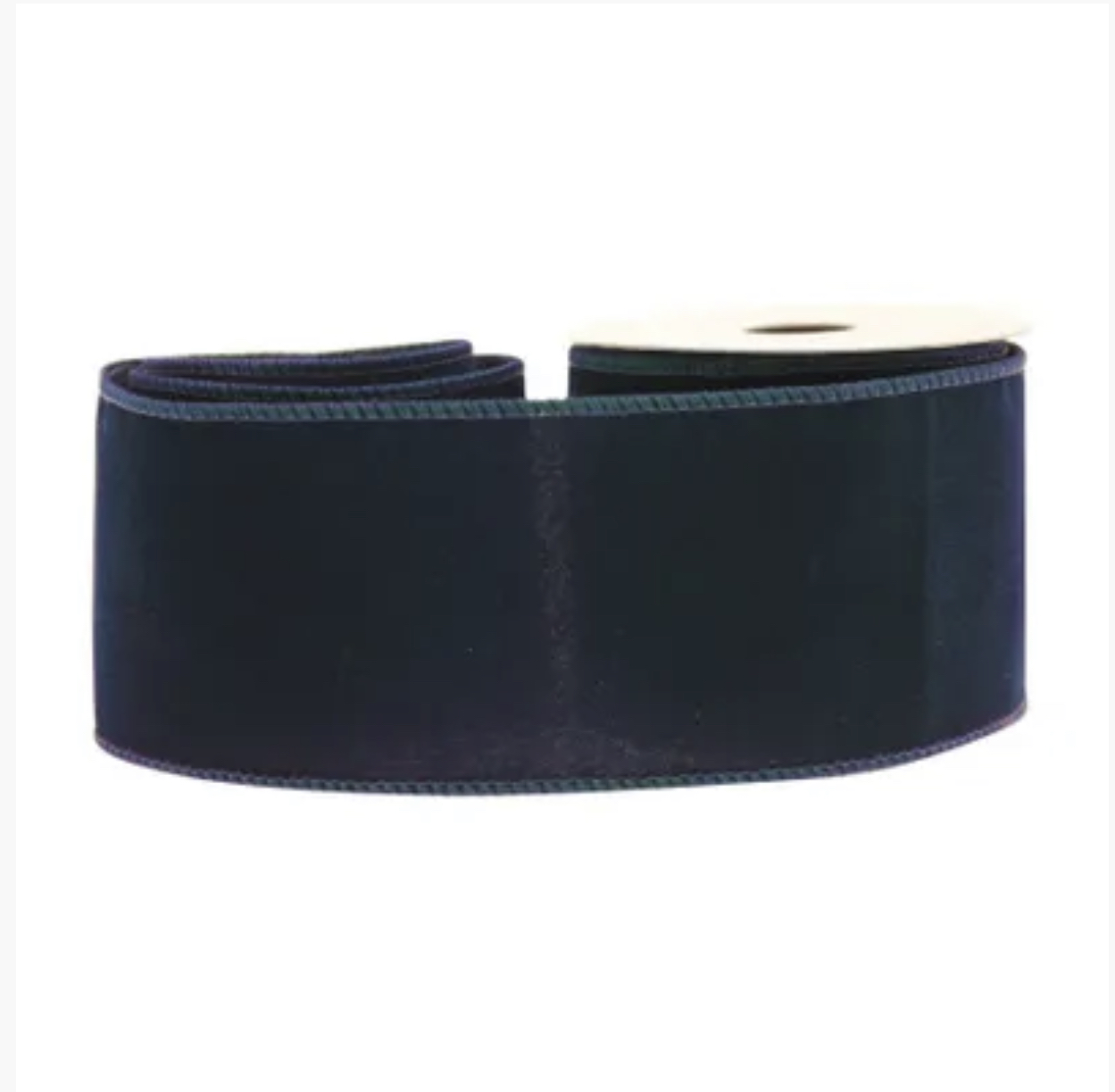 Christmas Velvet Ribbon - Navy, The Baggery Sundries UK Ltd Christmas Velvet Ribbon - Navy