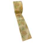 Christmas Pine Cone Ribbon, with wire edge