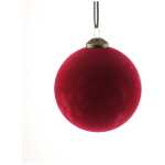 8cm Flocked Hanging Ball