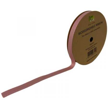 Vintage Pink Biodegradable Ribbon 9mm