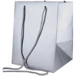 Metallic Silver Hand Tie Bag