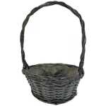 Grey Willow Handled Basket 20cm