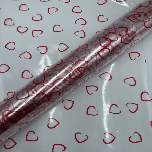 Valentine's Small Hearts Cellophane, The Baggery Sundries UK Ltd Valentine's Small Hearts Cellophane
