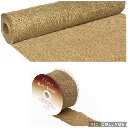 Hessian Ribbon & Fabric