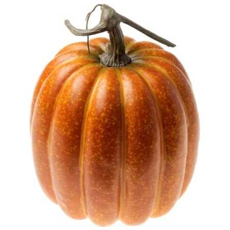 Artificial Orange Autumn Pumpkin 32cm in Diameter With Stalk