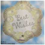 Best Wishes Foil Balloon Butterfly Flower