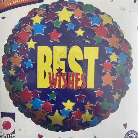 Best Wishes Foil Balloon Stars, The Baggery Sundries UK Ltd Best Wishes Foil Balloon Stars