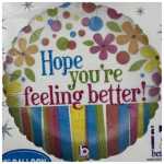 Feeling Better Foil Balloon Flowers