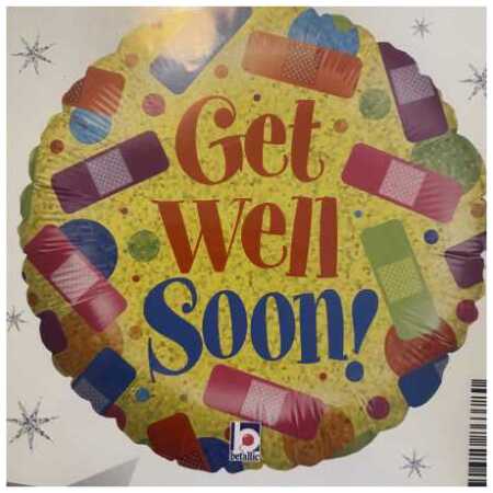 Get Well Soon Foil Balloon Plaster