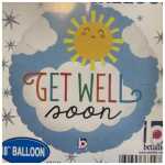 Get Well Soon Foil Balloon Sun