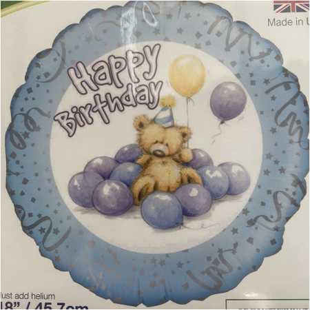 Happy Birthday Balloon Bear, The Baggery Sundries UK Ltd Happy Birthday Balloon Bear