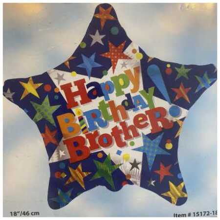 Happy Birthday Foil Balloon Brother