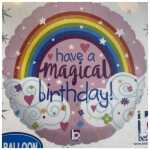 Happy Birthday Foil Balloon Magical Rainbow
