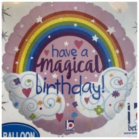 Happy Birthday Foil Balloon Magical Rainbow