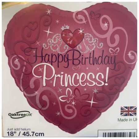 Happy Birthday Foil Balloon Princess 2
