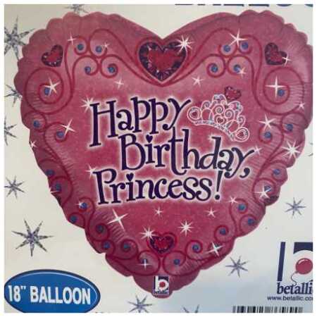 Happy Birthday Foil Balloon Princess