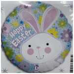 Happy Easter Foil Balloon Bunny
