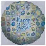 Happy Easter Foil Balloon Eggs