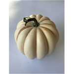 Artificial Autumn 19cm Cream Pumpkin