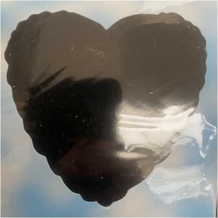 Shape Foil Balloon Black Heart, The Baggery Sundries UK Ltd Shape Foil Balloon Black Heart