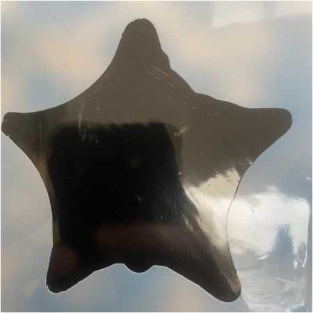Shape Foil Balloon Black Star, The Baggery Sundries UK Ltd Shape Foil Balloon Black Star