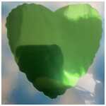 Shape Foil Balloon Emerald Green Heart