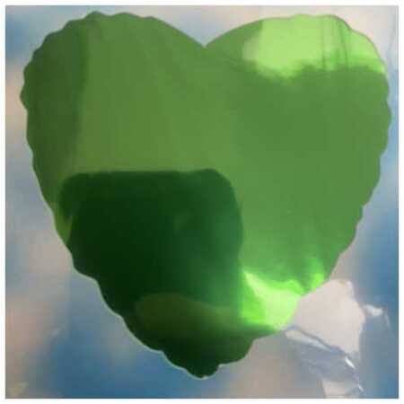 Shape Foil Balloon Emerald Green Heart