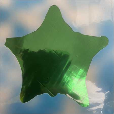 Shape Foil Balloon Emerald Green Star, The Baggery Sundries UK Ltd Shape Foil Balloon Emerald Green Star