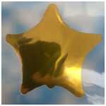 Shape Foil Balloon Gold Star