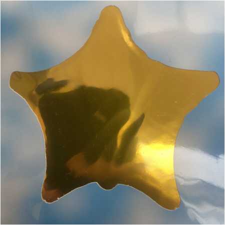 Shape Foil Balloon Gold Star, The Baggery Sundries UK Ltd Shape Foil Balloon Gold Star