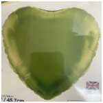 Shape Foil Balloon Lime Green Heart