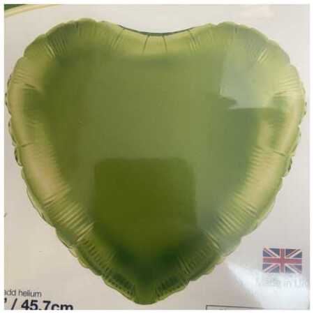 Shape Foil Balloon Lime Green Heart