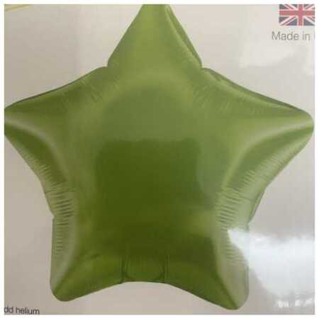 Shape Foil Balloon Lime Green Star