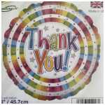Thank You Foil Balloon Bright