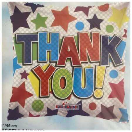 Thank You Foil Balloon Pillow