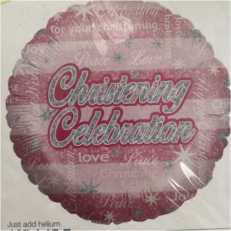 Baby Foil Balloons On Christening Celebration, The Baggery Sundries UK Ltd Baby Foil Balloons On Christening Celebration