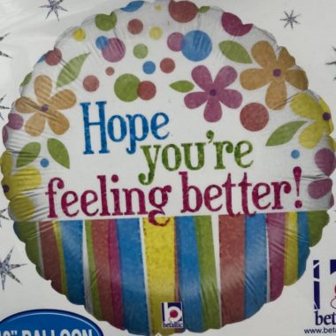 Feeling Better Foil Balloon Flowers, The Baggery Sundries UK Ltd Feeling Better Foil Balloon Flowers