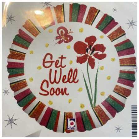 Get Well Soon Foil Balloon Iris