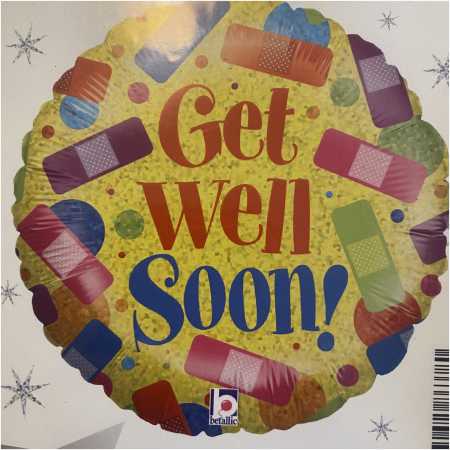 Get Well Soon Foil Balloon Plaster