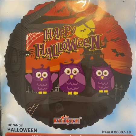 Halloween Foil Balloon Owls, The Baggery Sundries UK Ltd Halloween Foil Balloon Owls