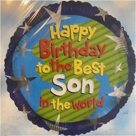 Happy Birthday Foil Balloon Best Son