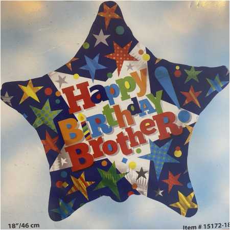 Happy Birthday Foil Balloon Brother