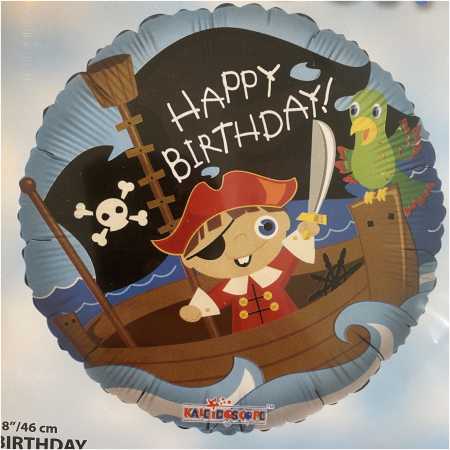 Happy Birthday Foil Balloon Pirate
