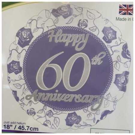 Marriage Foil Balloon 60th Anniversary Rose