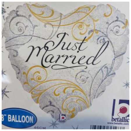 Marriage Foil Balloon Just Married Heart