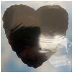 Shape Foil Balloon Black Heart