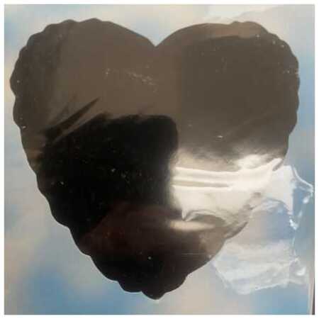 Shape Foil Balloon Black Heart