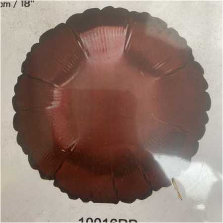 Shape Foil Balloon Burgundy Circle, The Baggery Sundries UK Ltd Shape Foil Balloon Burgundy Circle