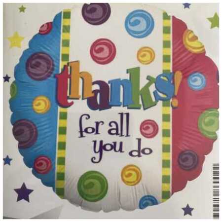 Thank You Foil Balloon All You Do