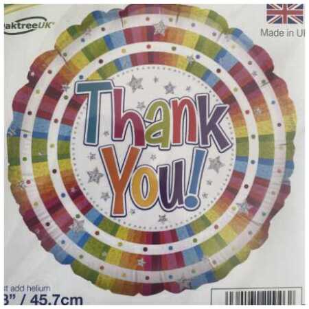 Thank You Foil Balloon Bright